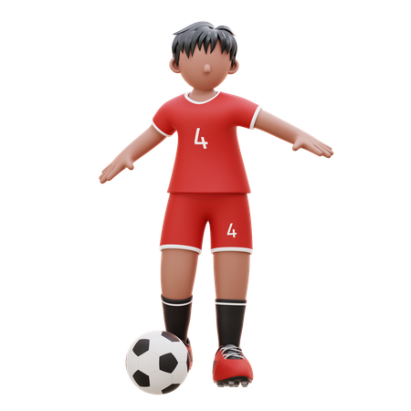 Player Passes The Ball  3D Icon