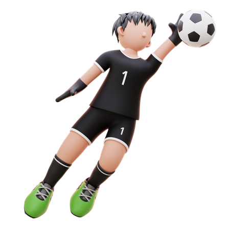 Player Plays With Ball  3D Icon
