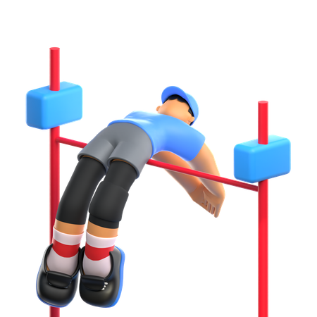 Player Pole Vault Field  3D Icon