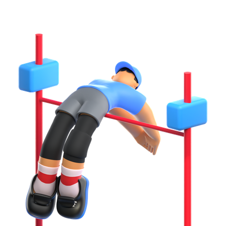 Player Pole Vault Field  3D Icon