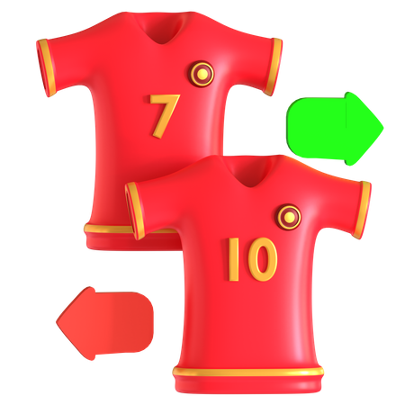 Player Substitution  3D Icon