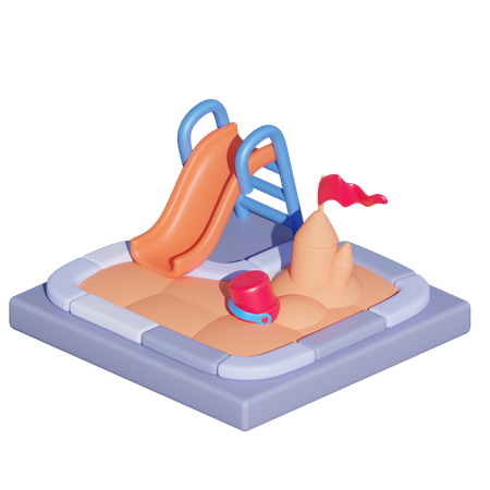 운동장  3D Icon