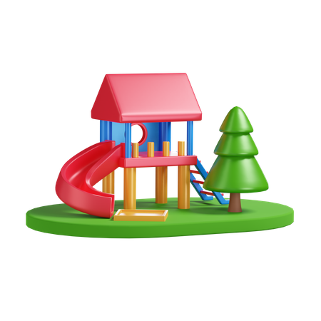 Playground 3D Illustration