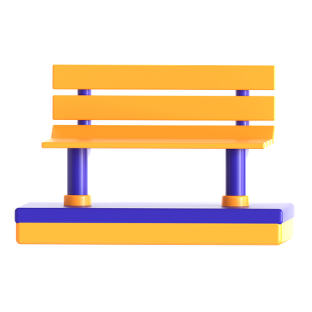 Playground Bench  3D Icon