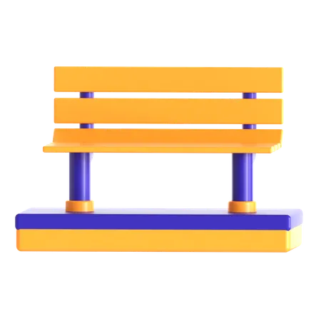 Playground Bench  3D Icon