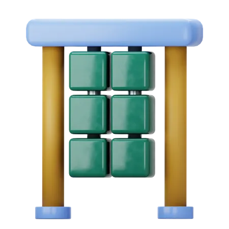 Playground Rotating Cubes Panel  3D Icon