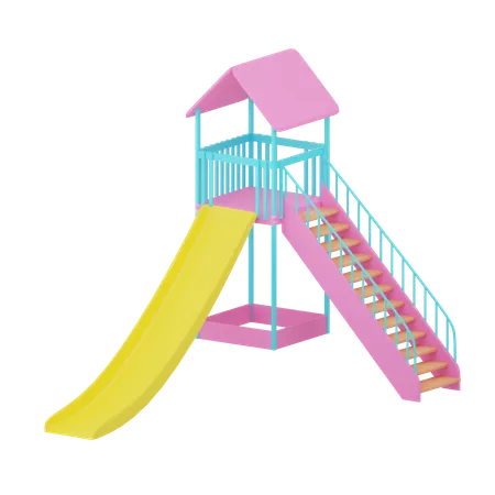 Escorregador de playground  3D Icon