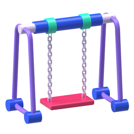 Playground Swing Set  3D Icon