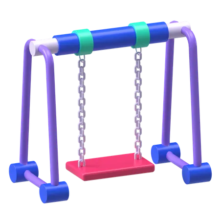Playground Swing Set  3D Icon