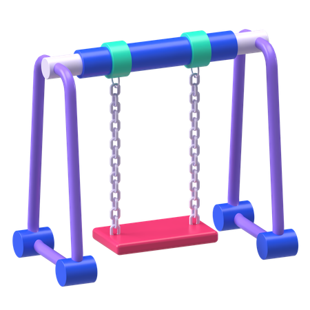 Playground Swing Set  3D Icon