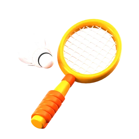 Playing badminton  3D Icon