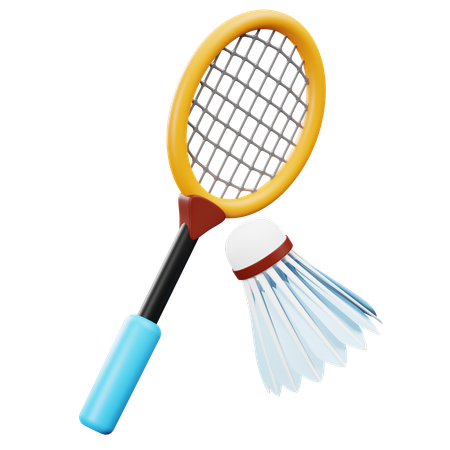 Playing Badminton  3D Icon