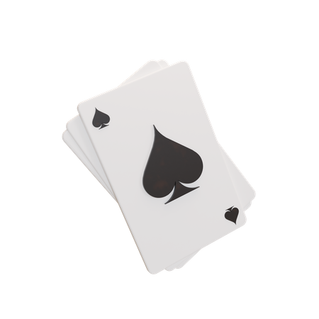 Playing Cards  3D Illustration