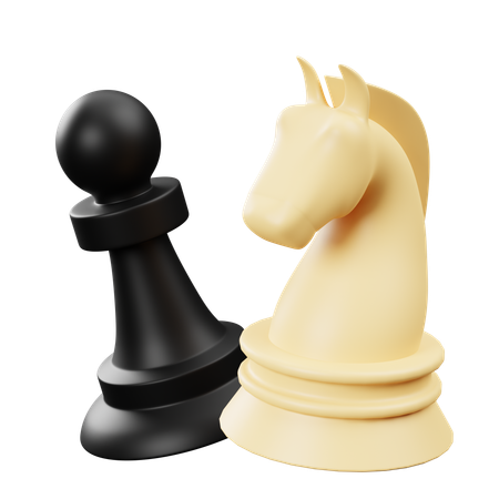 Playing Chess  3D Icon