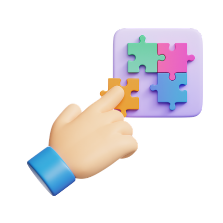 Playing Puzzle Blocks  3D Icon