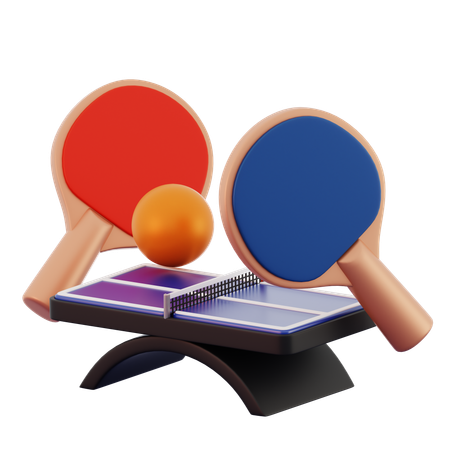 Playing Table Tennis  3D Icon