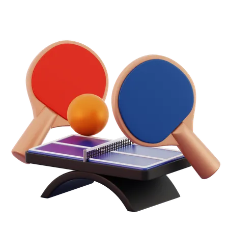 Playing Table Tennis  3D Icon