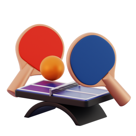 Playing Table Tennis  3D Icon