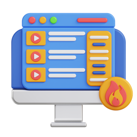 Playlists  3D Icon