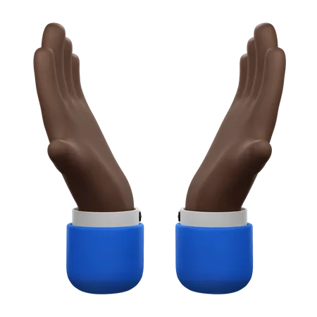 Plea Hands Gesture  3D Icon