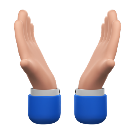 Plea Hands Gesture  3D Icon