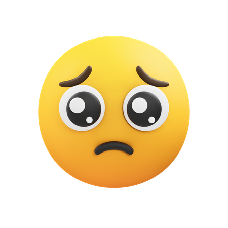 Pleading emoji  3D Icon