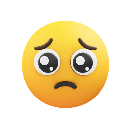 Pleading emoji  3D Icon