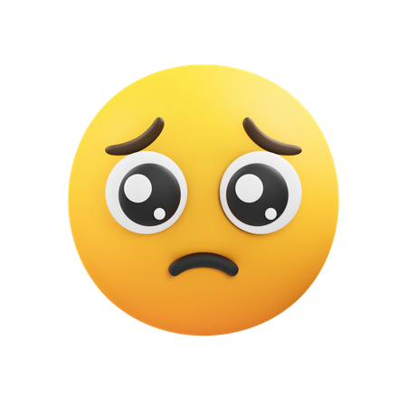 Pleading emoji  3D Icon