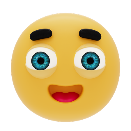 Pleading Emoji 3D Icon