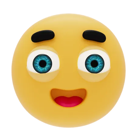 Pleading Emoji 3D Icon