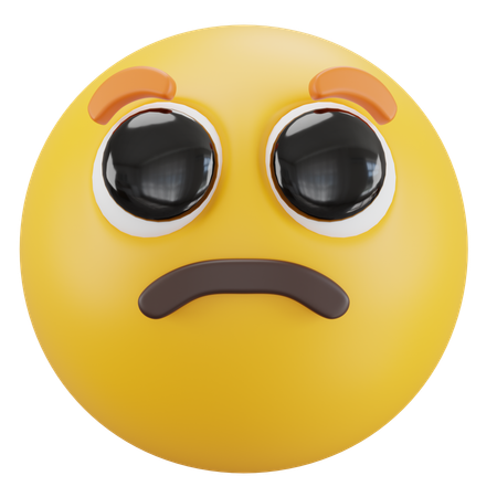 Pleading Face  3D Icon