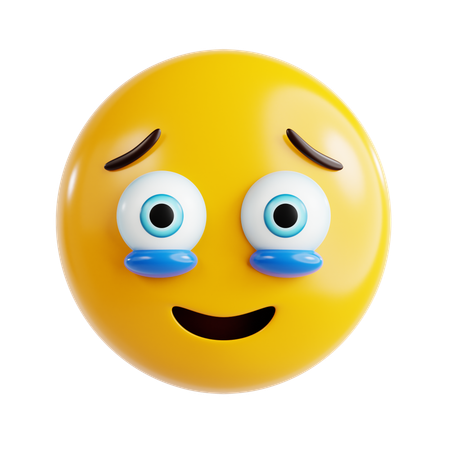 Pleading Face Emoji  3D Icon