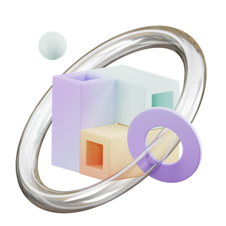 Pleine Box And Sphere Shape  3D Icon