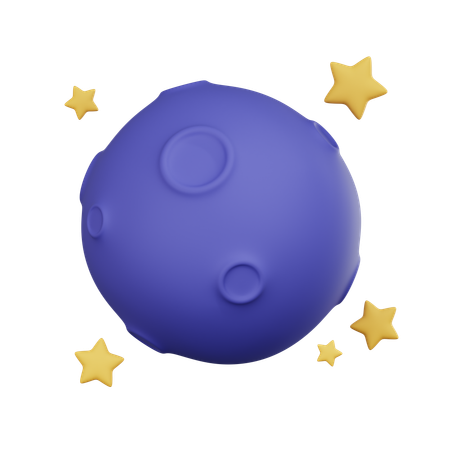Pleine lune  3D Icon