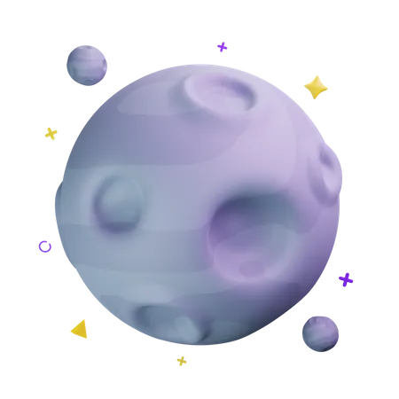 Pleine lune  3D Icon
