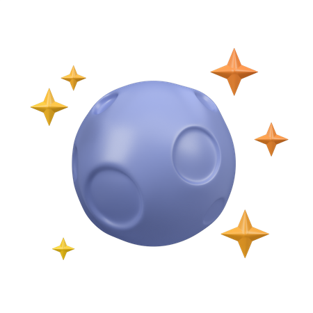 Pleine lune  3D Icon