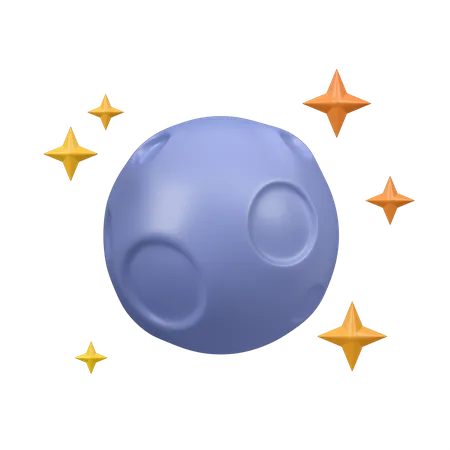 Pleine lune  3D Icon