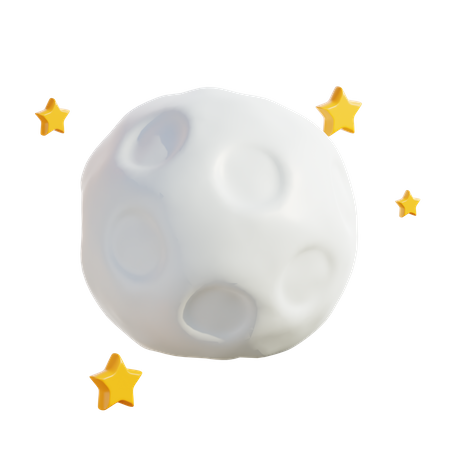 Pleine lune  3D Icon