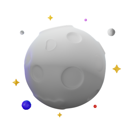 Pleine lune  3D Icon