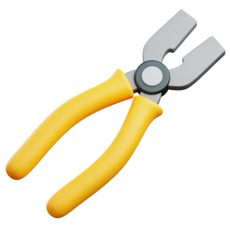 3 D Pliers With Transparent Background 3D Icon