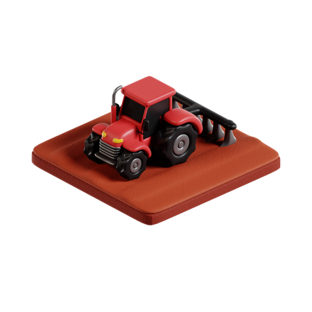 Plowing  3D Icon