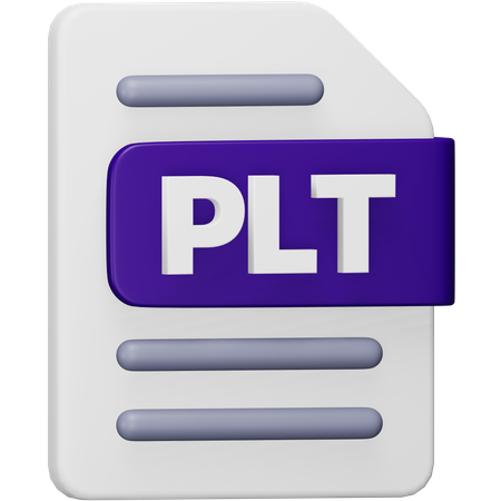 Plt File  3D Icon