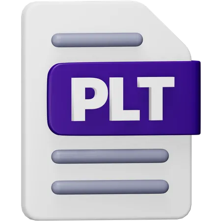 Plt File  3D Icon