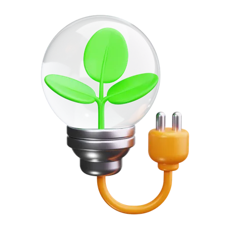 Plug,ecology  3D Icon