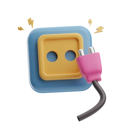 Plugue  3D Icon