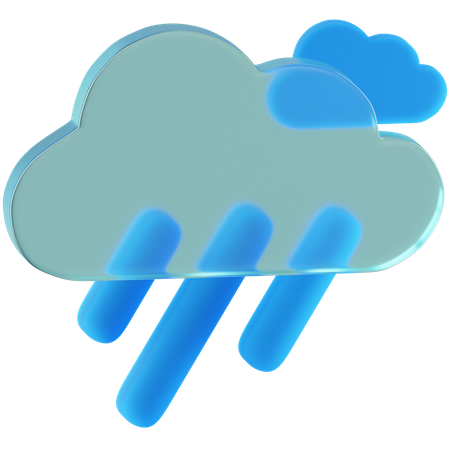 Pluie  3D Icon