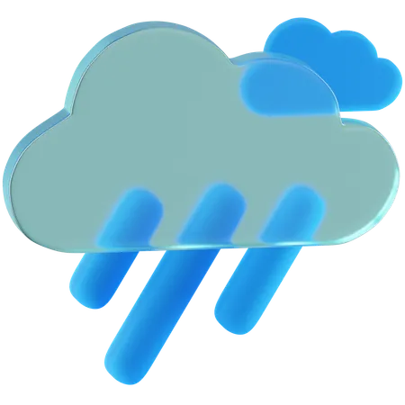 Pluie  3D Icon