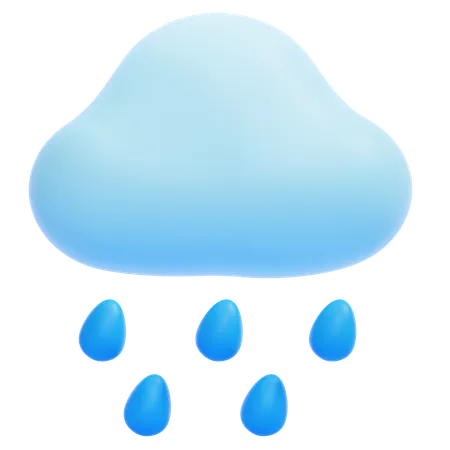 Pluie  3D Icon