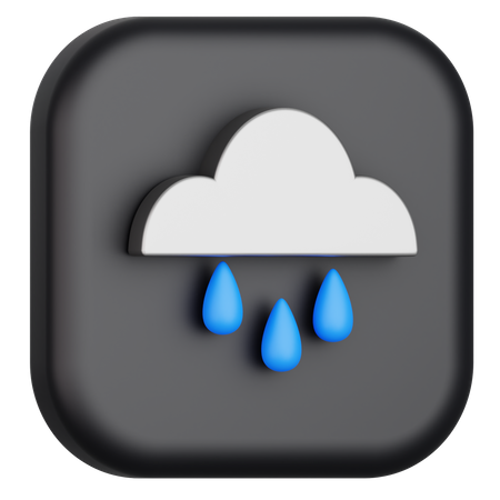 Pluie  3D Icon