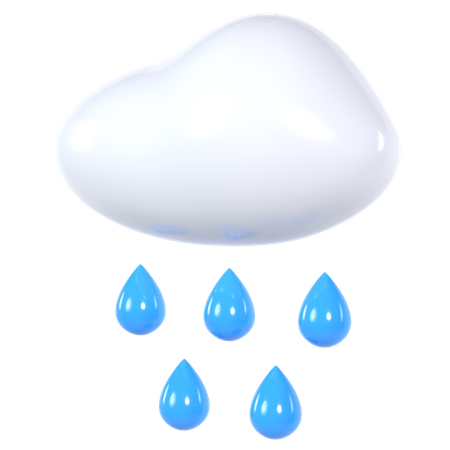 Pluie  3D Icon